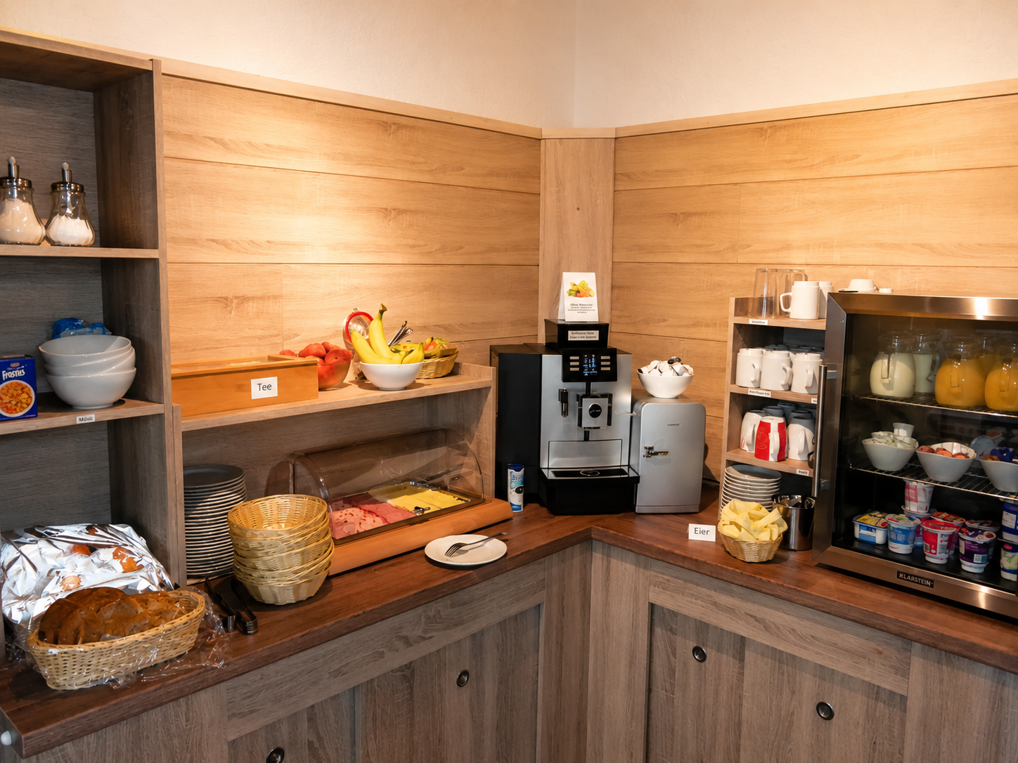 Frühstücksbüffet im Büchelsteiner Hof in Grattersdorf für Hausgäste und externe Gäste