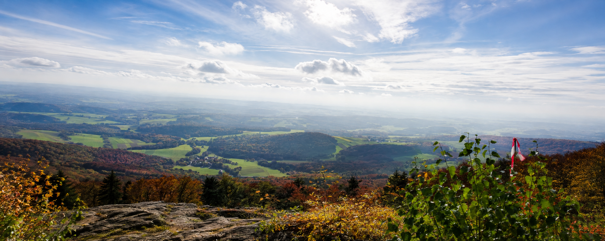 Blick vom Büchelstein auf das Donautal bei Grattersdorf Nähe Gasthof Büchelsteiner Hof