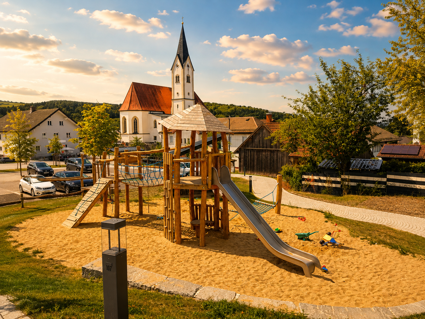 Spielplatz in Grattersdorf 1 Minute vom Büchelsteiner Hof in Grattersdorf